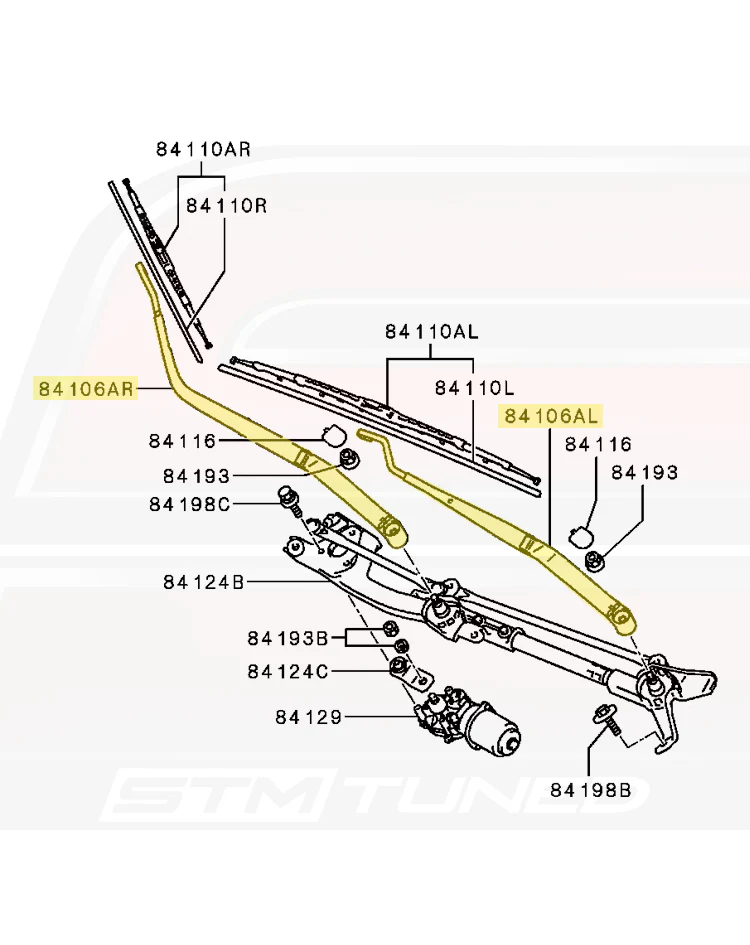 Mitsubishi OEM Front Wiper Arm for Evo X - Image 5
