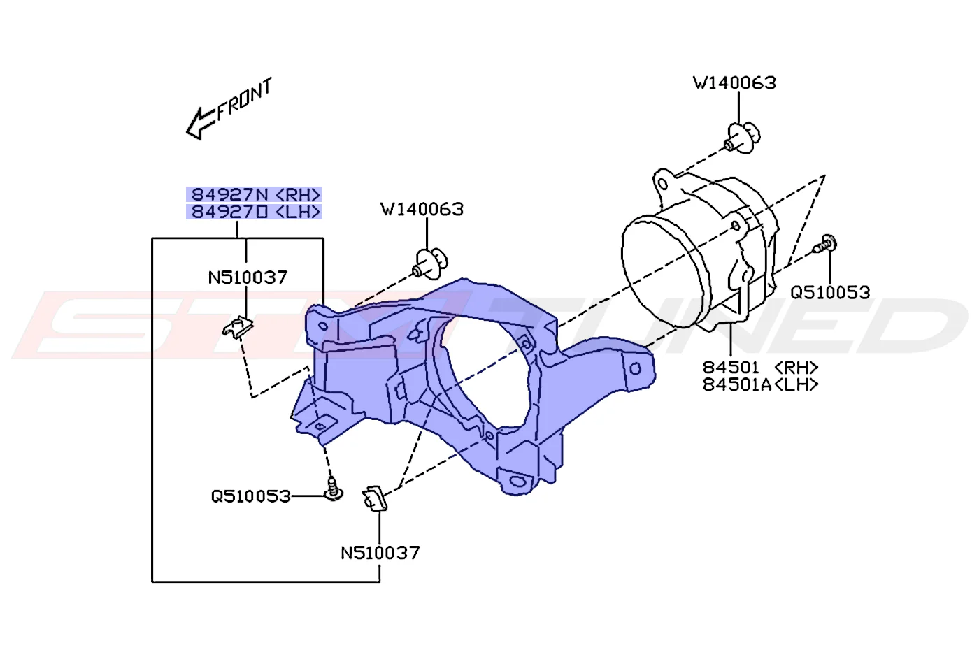 Subaru OEM Fog Light Bracket for 2022+ WRX - Image 5