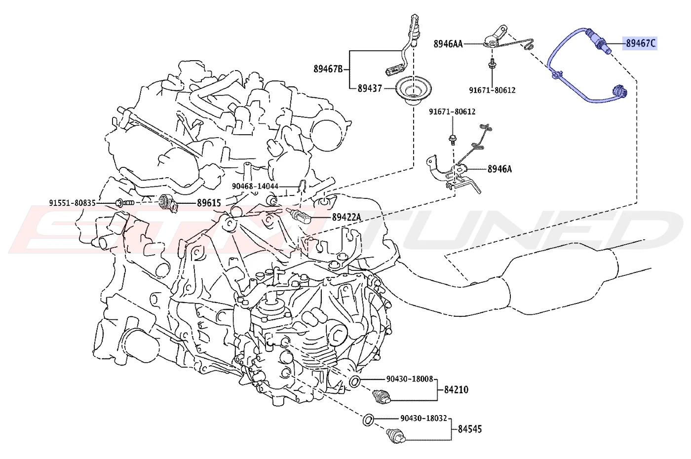 Toyota OEM Oxygen Sensor (Secondary) for 2023+ Corolla GR (8946712360) - Image 4