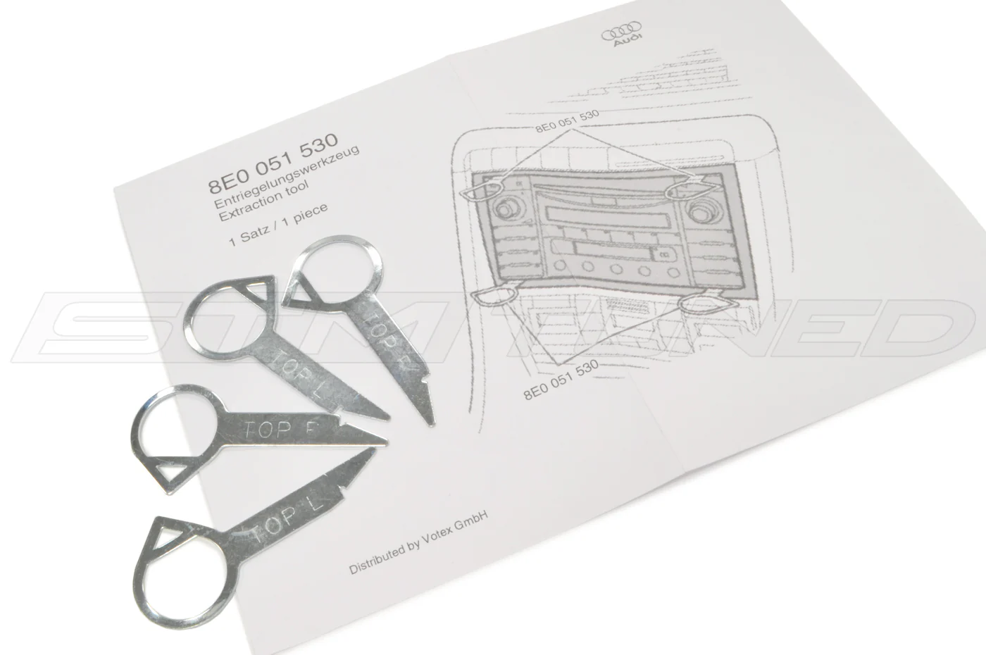 Audi OEM Radio Removal Tools for Gen 1 R8 & Gallardo (8E0051530) - Image 2