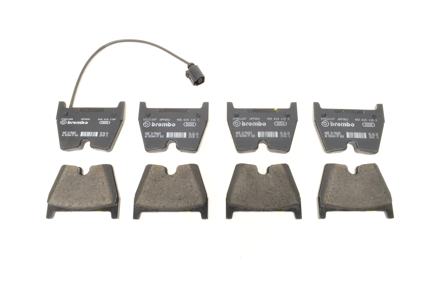 Audi OEM Front Brake Pads for RS3/TTRS Steel Rotors (8V0698151M)