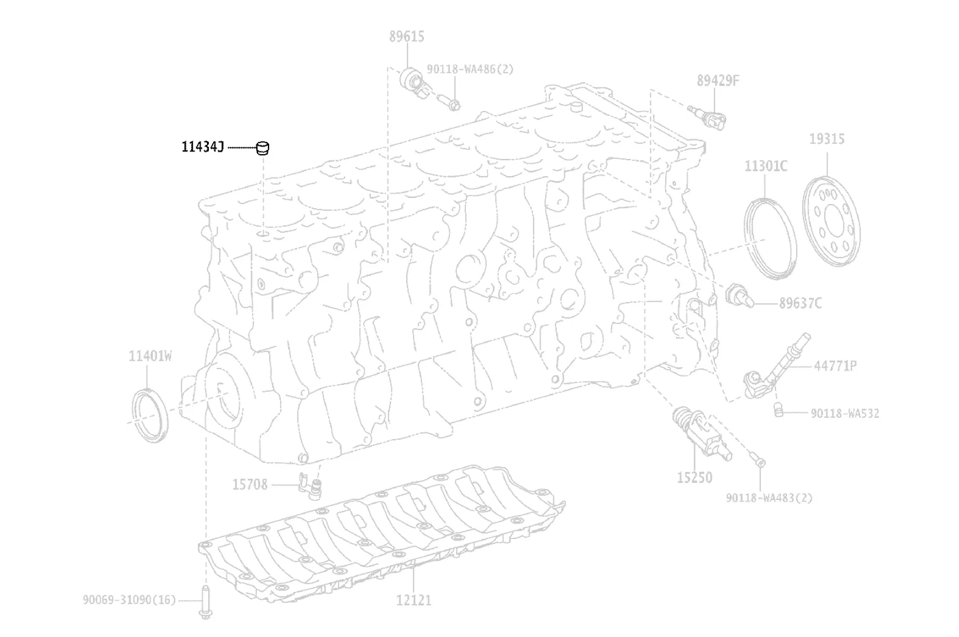 Toyota OEM Cylinder Head to Block Bushing for 2020 Supra (9006935002) - Image 2
