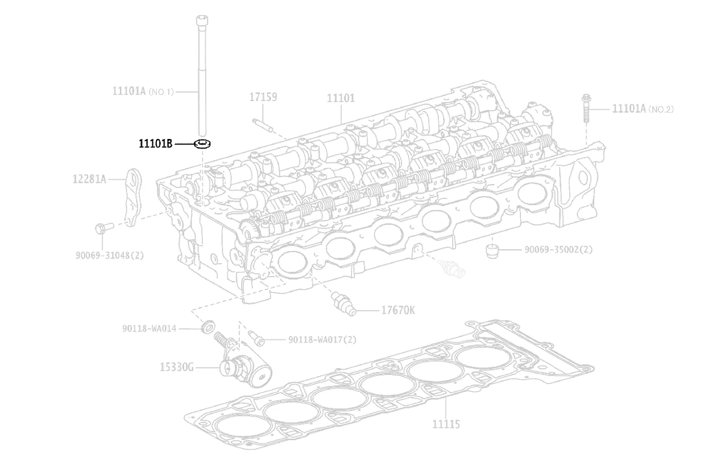 Toyota OEM Cylinder Head Bolt Washer for 2020 Supra (90118WA005)