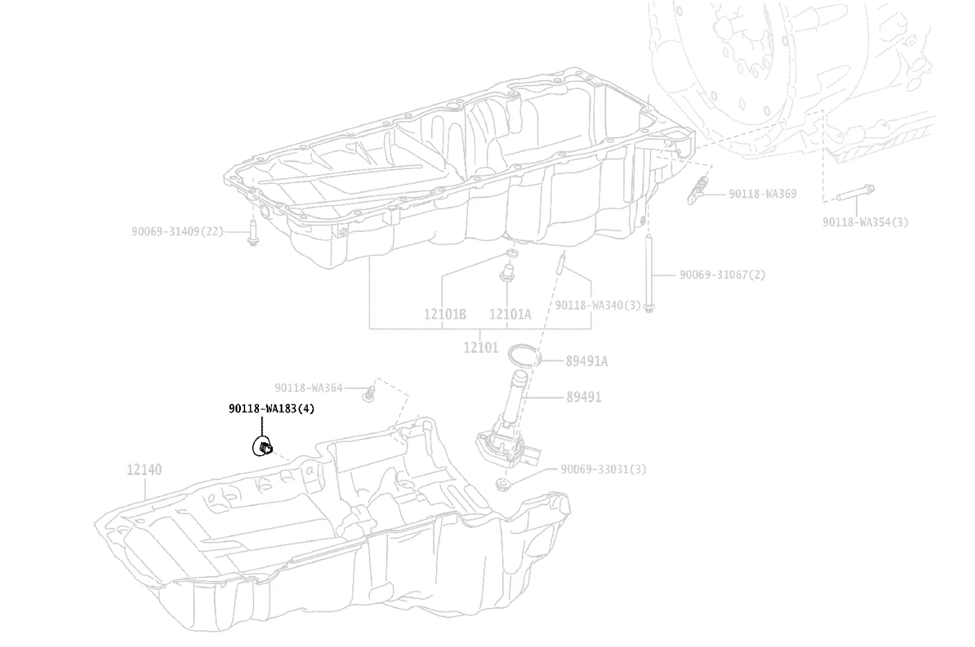 Toyota OEM Engine Oil Pan Cover Rivet for 2020 Supra (90118WA183)