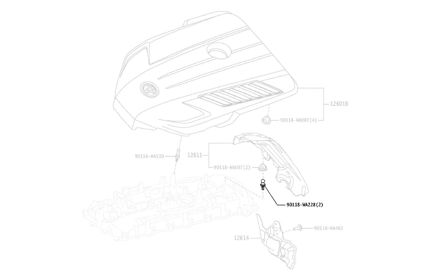 Toyota OEM Valve Cover Ball Pin for 2020 Supra (90118WA228) - Image 2