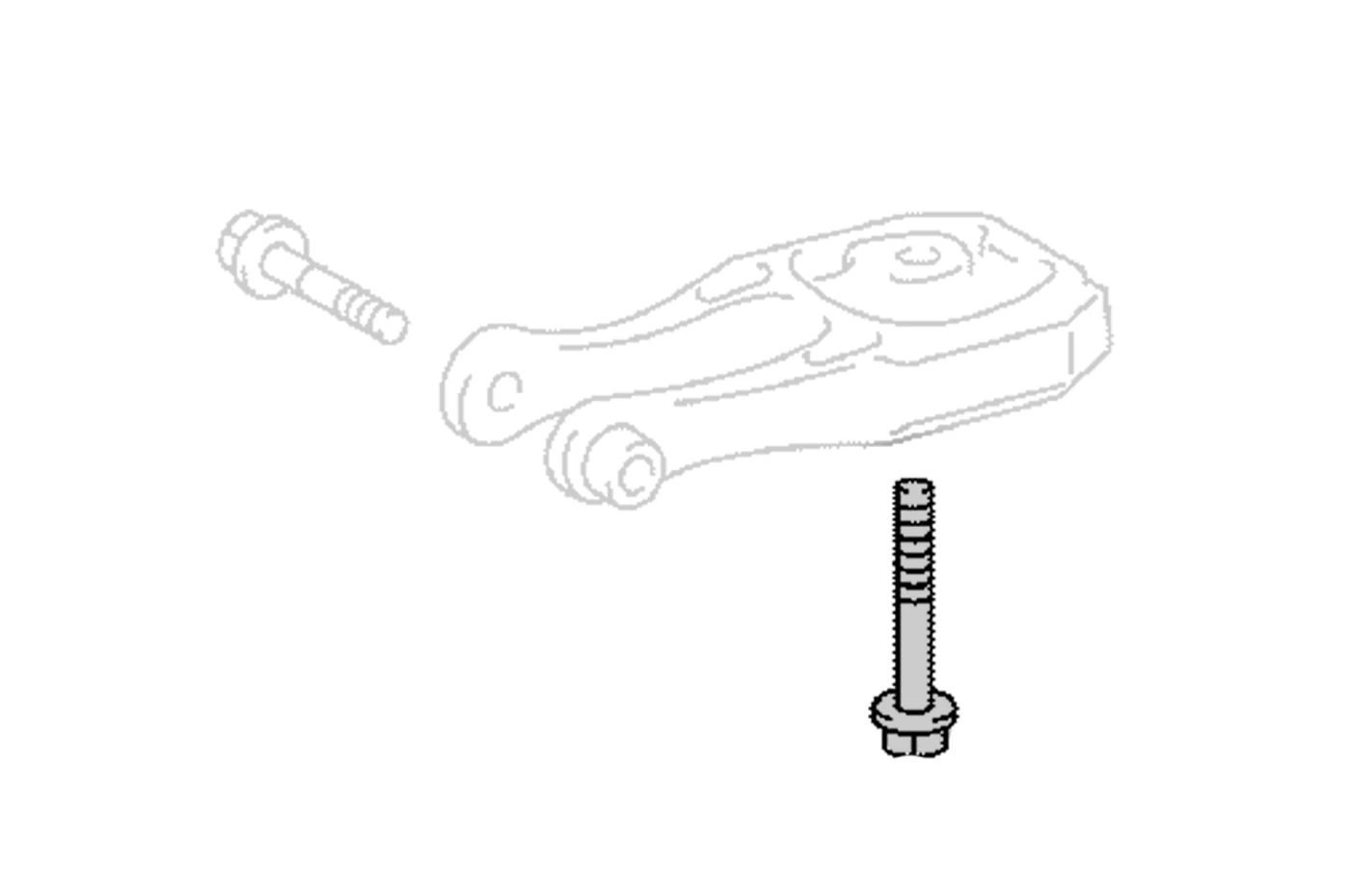 Toyota OEM Rear Engine Mount Bolt for GR Corolla (90119A0464)