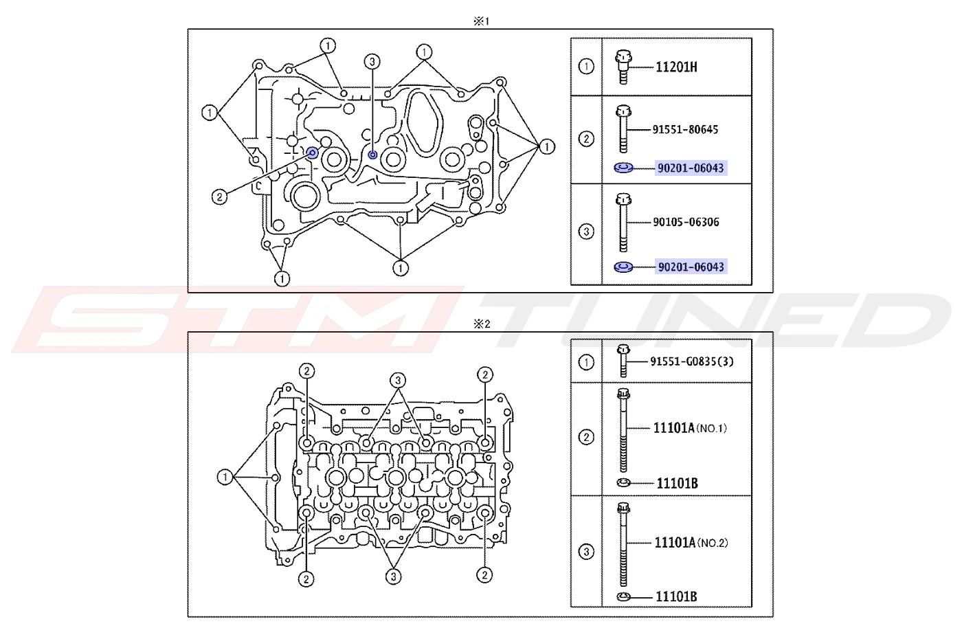 Toyota OEM Cylinder Head Washer for GR Corolla (9020106043) - Image 3