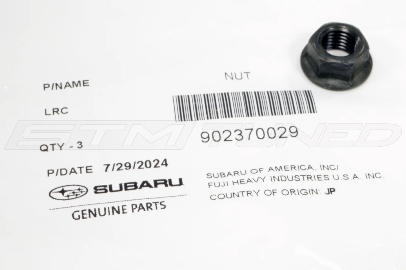Subaru OEM Exhaust Manifold to Head Nut for 2022+ WRX (902370029) - Image 3