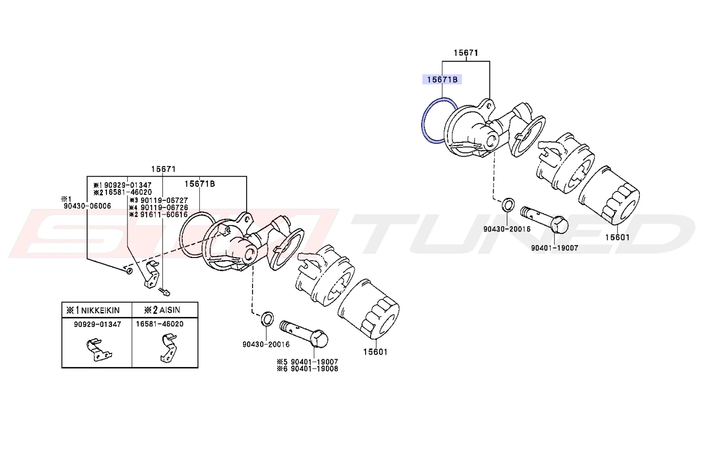 Toyota OEM Oil Filter Adapter Seal for MK4 Supra (9030168005) - Image 2