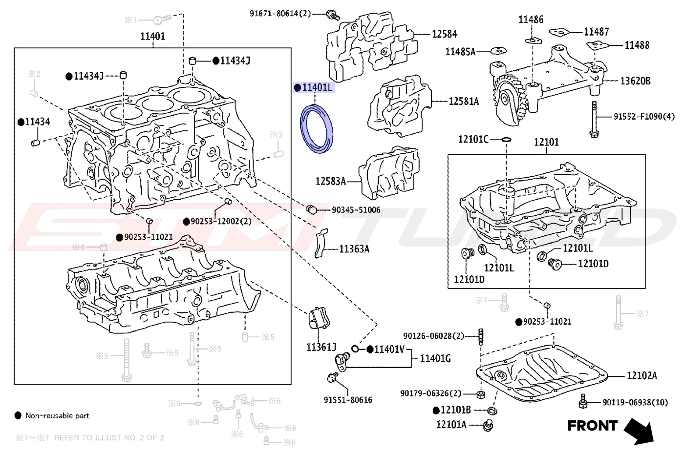 Toyota OEM Rear Main Seal for GR Corolla (90311A0035) - Image 3