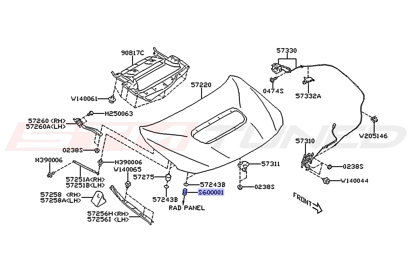 Subaru OEM Hood Bump Stop for 2022+ WRX (906600001) - Image 3