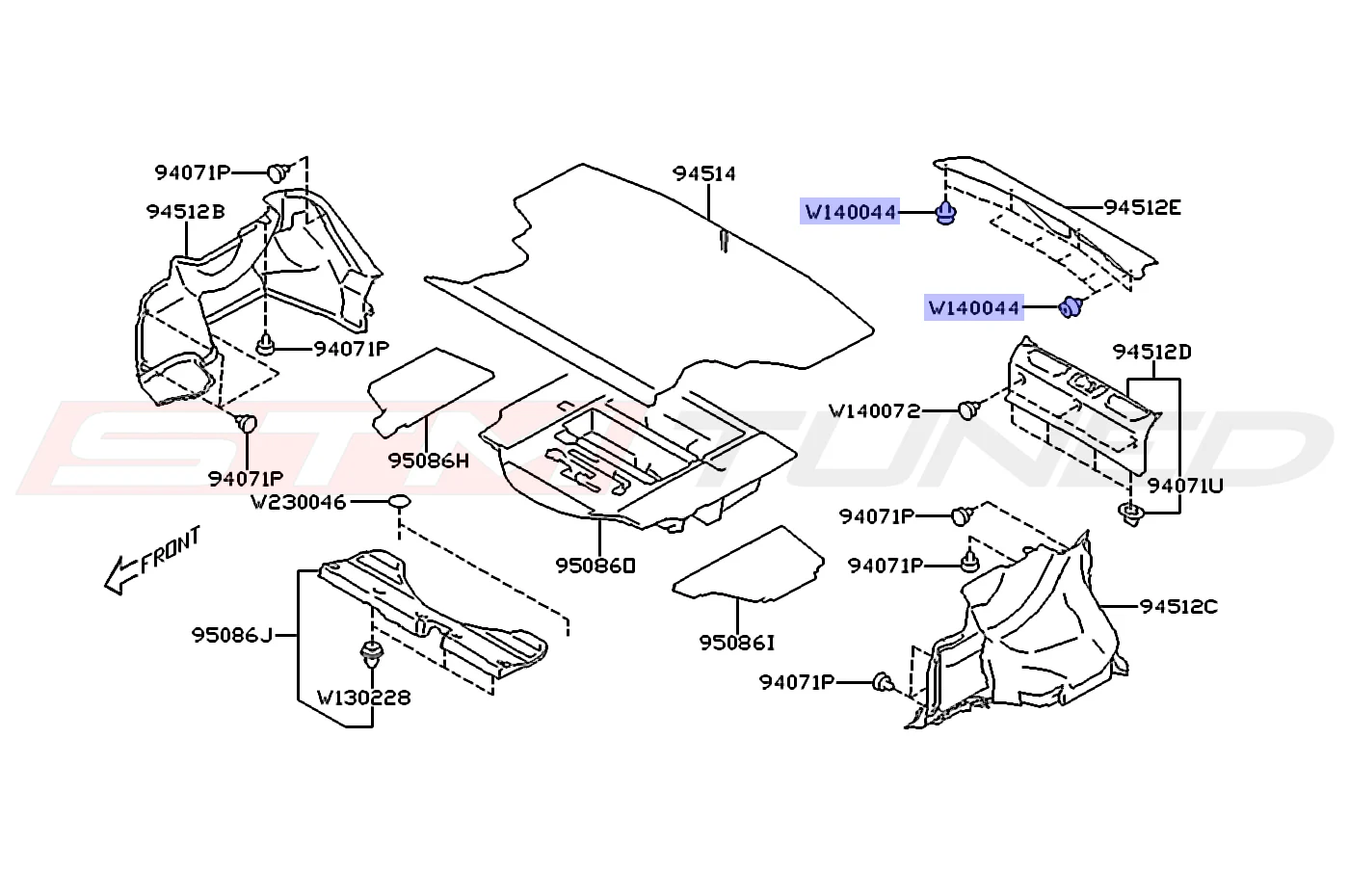 Subaru OEM Trim Clip for 2022+ WRX (909140044) - Image 3