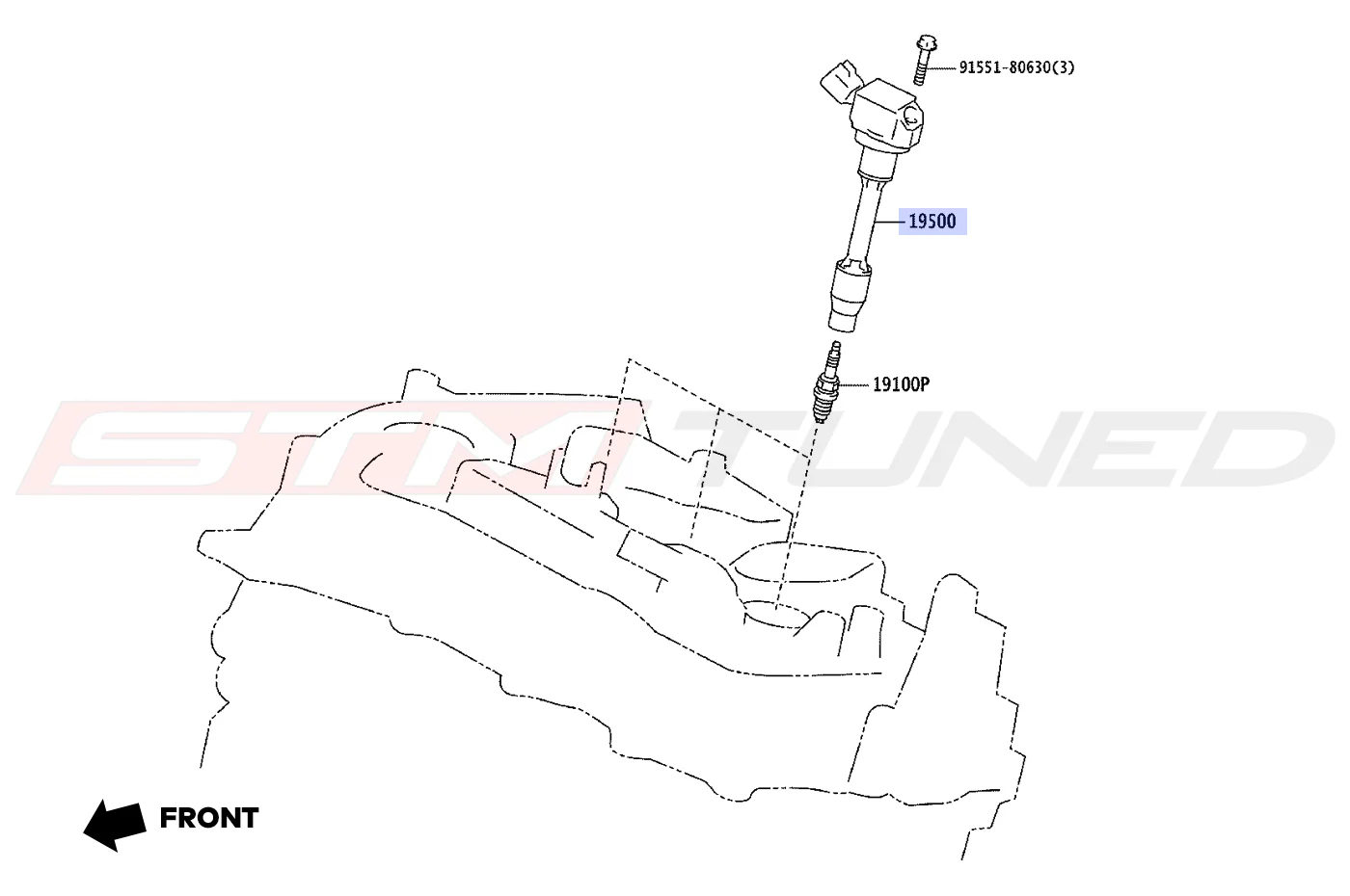 Toyota OEM Ignition Coil for 2023+ Corolla GR (90919A2010) - Image 4