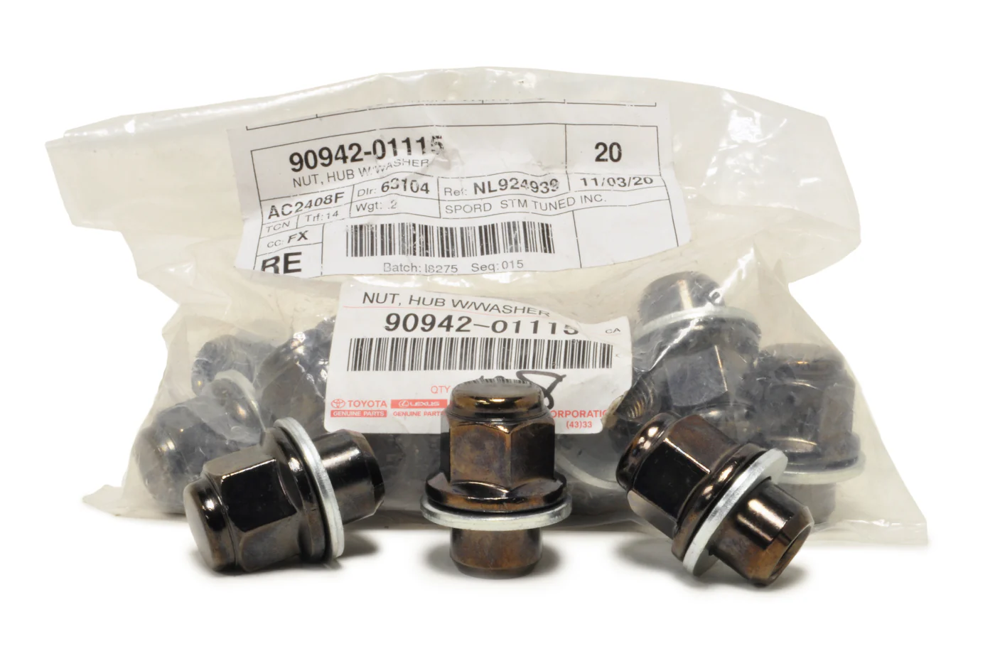 Lexus IS300 OEM Black Chrome Lug Nut (90942-01115) - Image 4