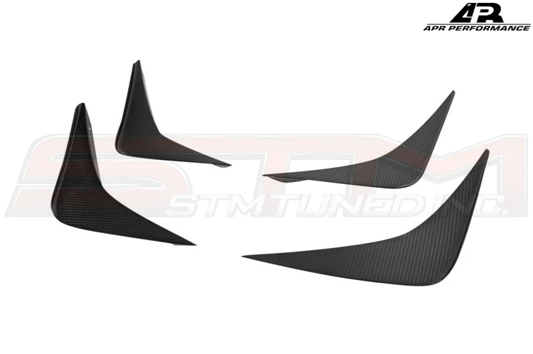 APR Carbon Fiber Front Bumper Canards for 09-11 GTR (AB-603509) - Image 2