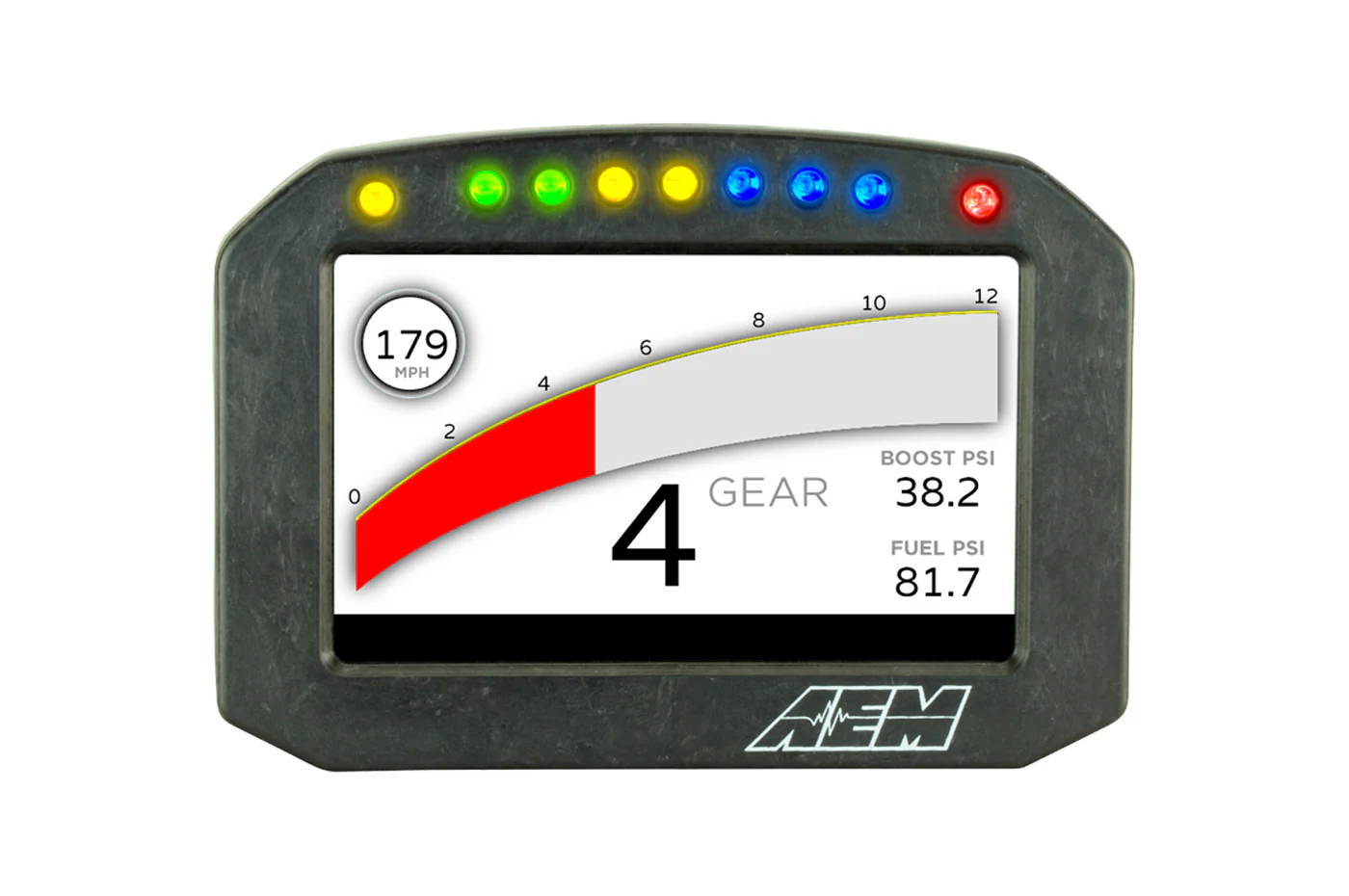 AEM CD5F Carbon Digital Racing Flat Dash Display - Image 6