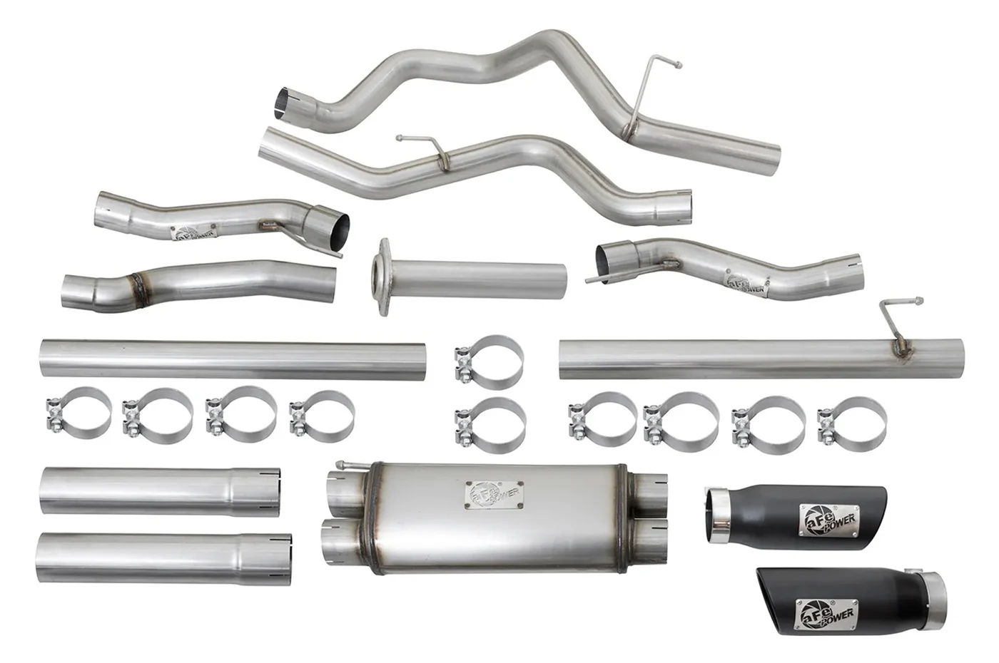 aFe MACH Force-Xp 3" SS Cat-Back Exhaust System for Gen 2 Ford Raptor (49-43045-B) - Image 3