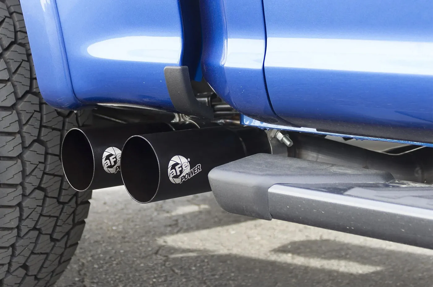aFe Rebel Side Exit SS Cat-Back Exhaust System for Gen3 Ford Raptor (49-43128-B) - Image 3