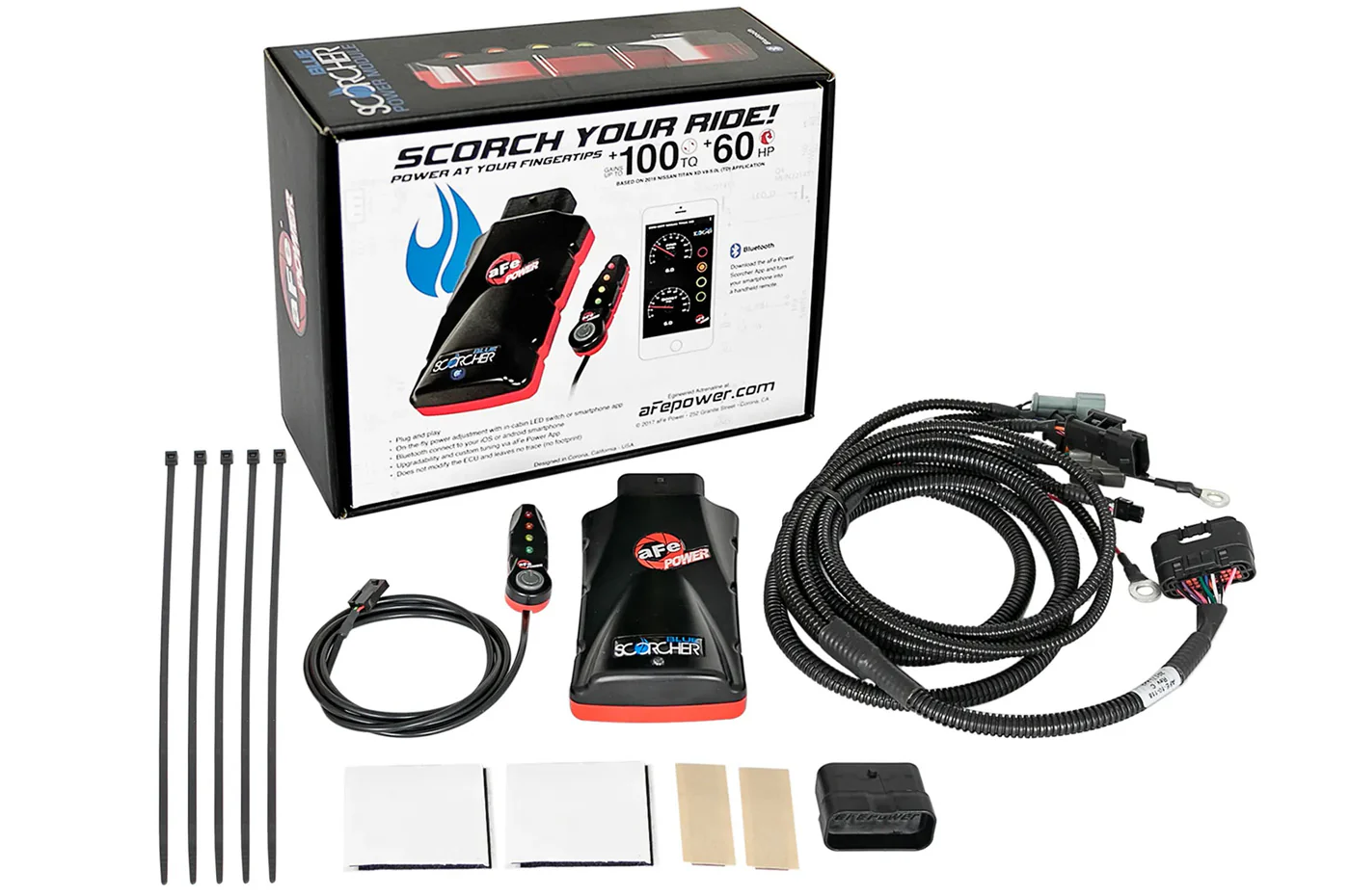 aFe SCORCHER BLUE Bluetooth Power Module for Gen2 Ford Raptor (77-83044) - Image 3