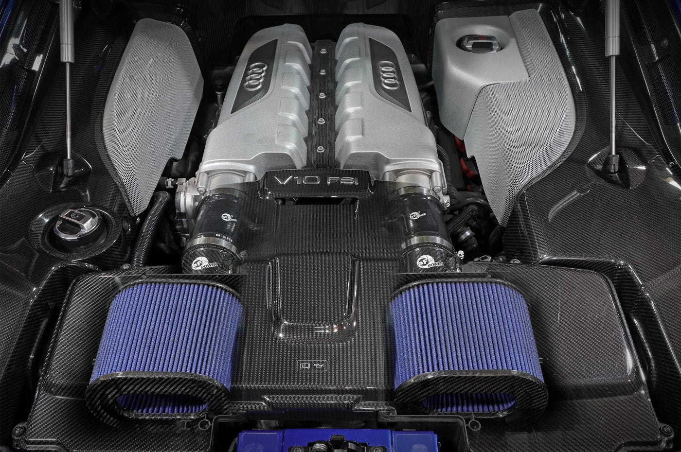 aFe Track Series Carbon Cold Air Intake for Audi R8/ Lamborghini Huracan (57-10012R) - Image 5