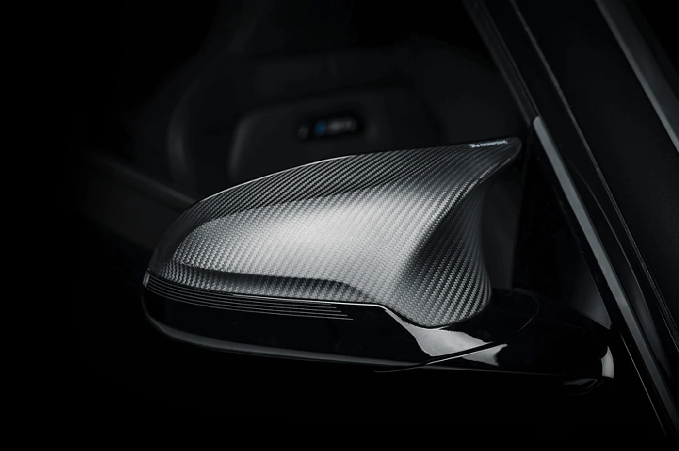 Akrapovic Carbon Fiber Mirror Caps for F8X M2 M3 M4 - Image 2
