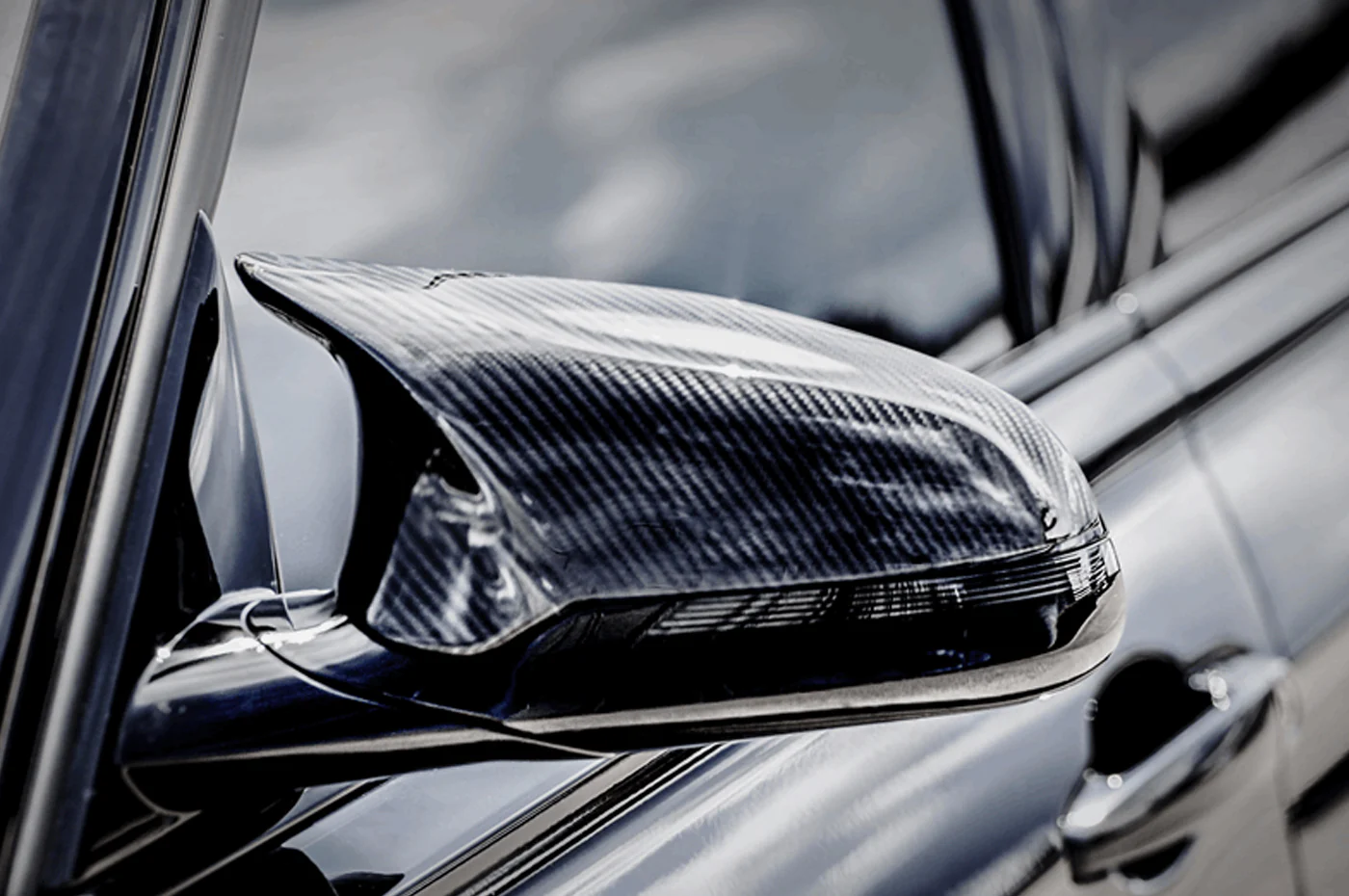 Akrapovic Carbon Fiber Mirror Caps for F8X M2 M3 M4 - Image 4