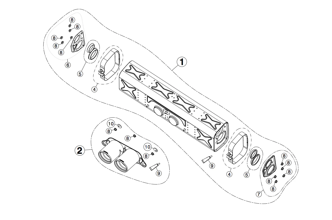 Akrapovic Slip-On Titanium Exhaust with Tips for Porsche 911 GT3/RS (MTP-PO997GT3H/1) - Image 4