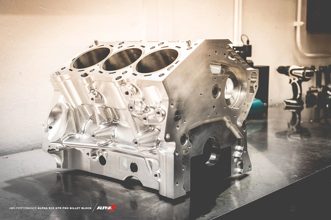 AMS Alpha Performance R35 GTR Pro Series Billet Block - Image 2