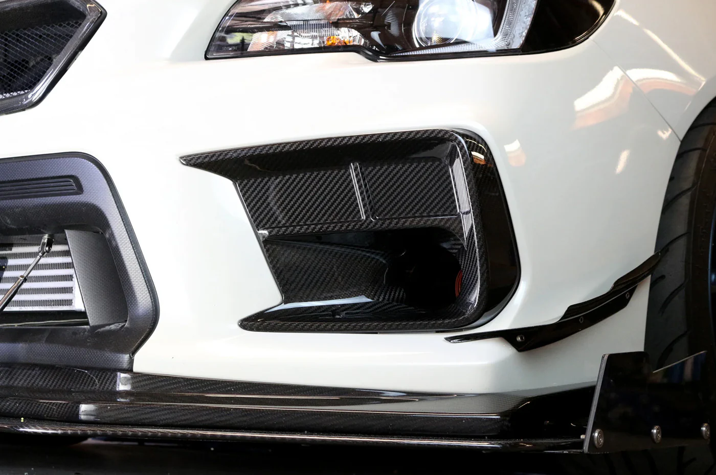APR Carbon Fiber Brake Cooling Kit for 2018+ STi (CF-818658) - Image 5