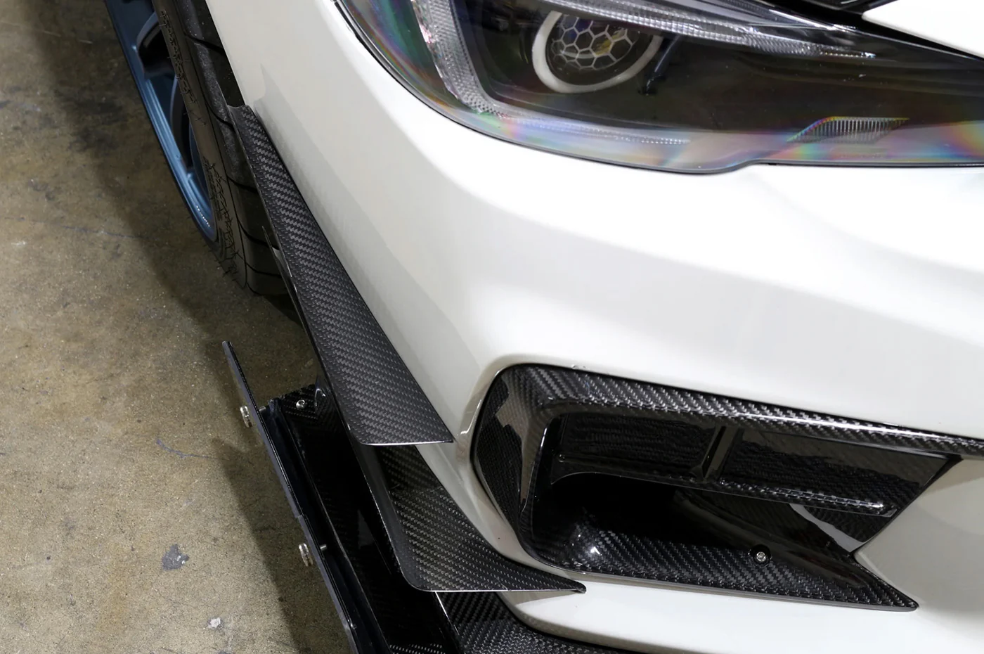 APR Carbon Fiber Front Bumper Canards for 18-21 WRX/STi - Image 7