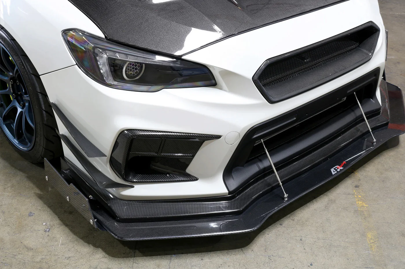 APR Carbon Fiber Front Bumper Canards for 18-21 WRX/STi - Image 8