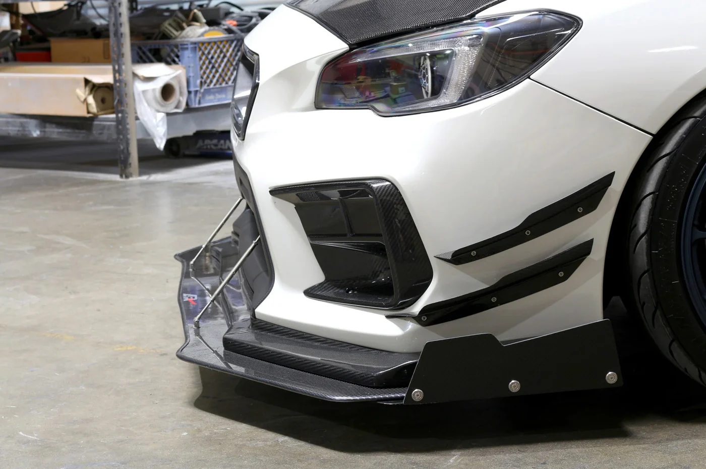 APR Carbon Fiber Front Bumper Canards for 18-21 WRX/STi - Image 9