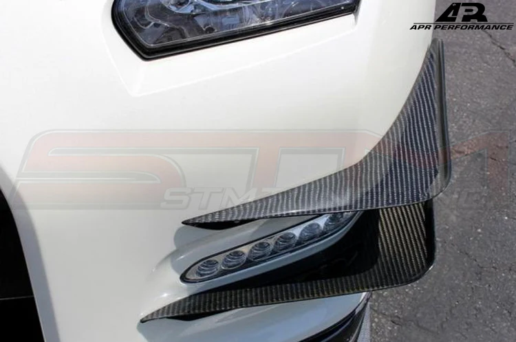 APR Carbon Fiber Front Bumper Canards for 12-16 GTR (AB-603512) - Image 4