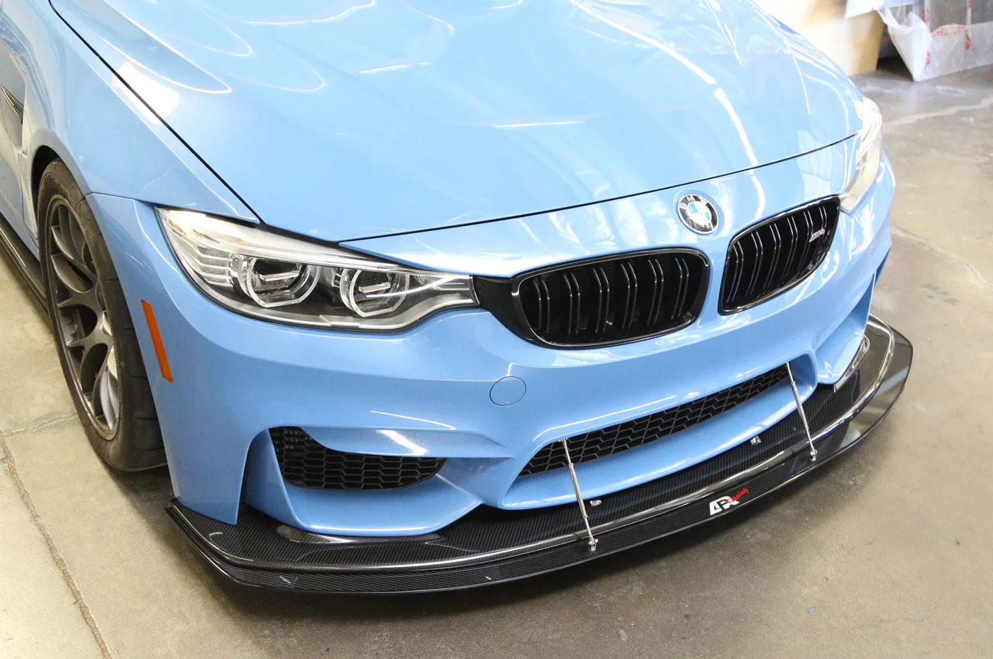 APR Carbon Fiber Front Wind Splitter with Rods for F80 M3 / F82 M4 - Image 10