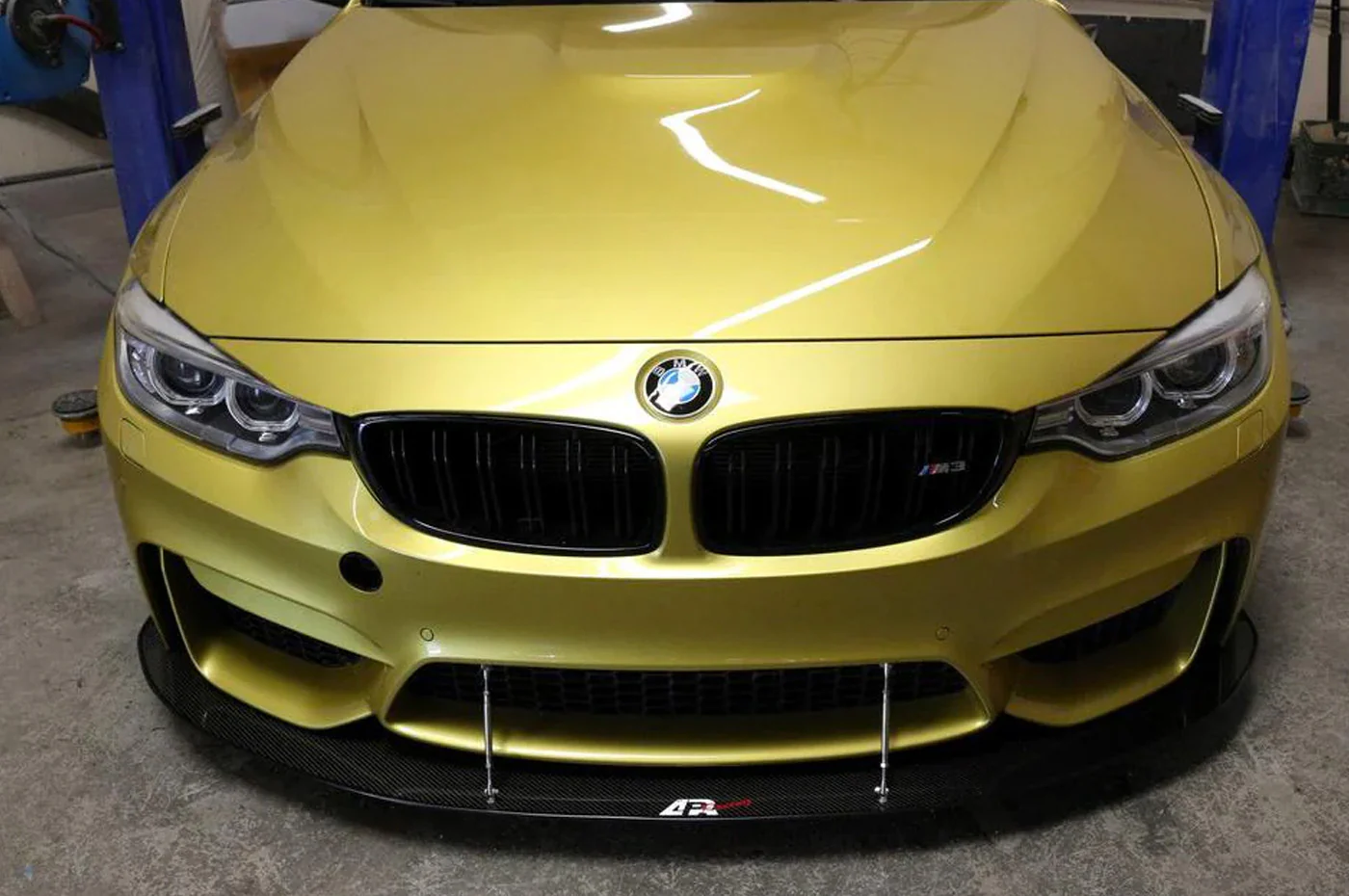 APR Carbon Fiber Front Wind Splitter with Rods for F80 M3 / F82 M4 - Image 3