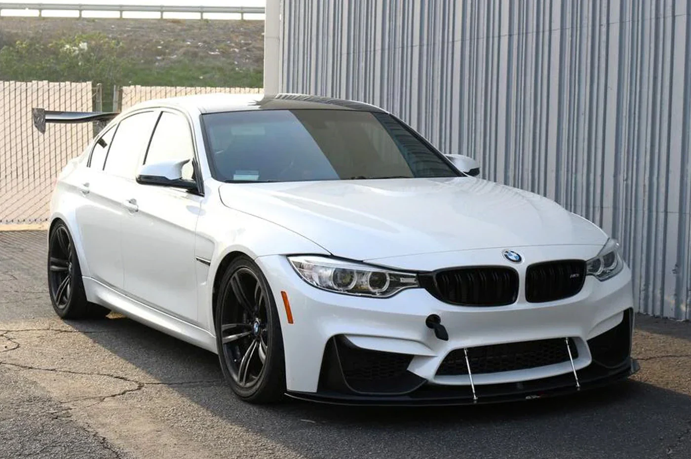 APR Carbon Fiber Front Wind Splitter with Rods for F80 M3 / F82 M4 - Image 5