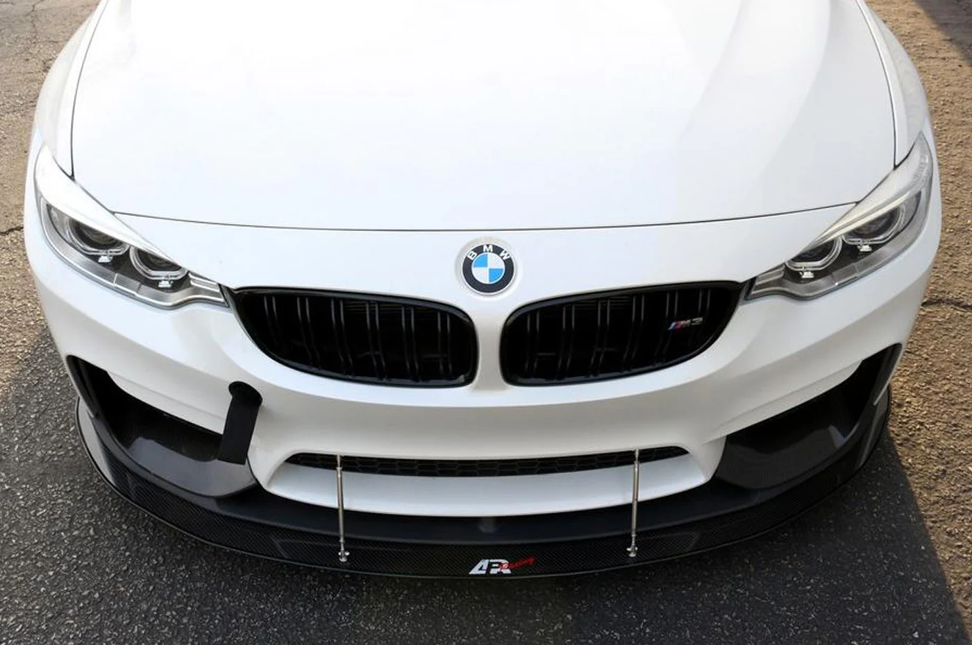 APR Carbon Fiber Front Wind Splitter with Rods for F80 M3 / F82 M4 - Image 7