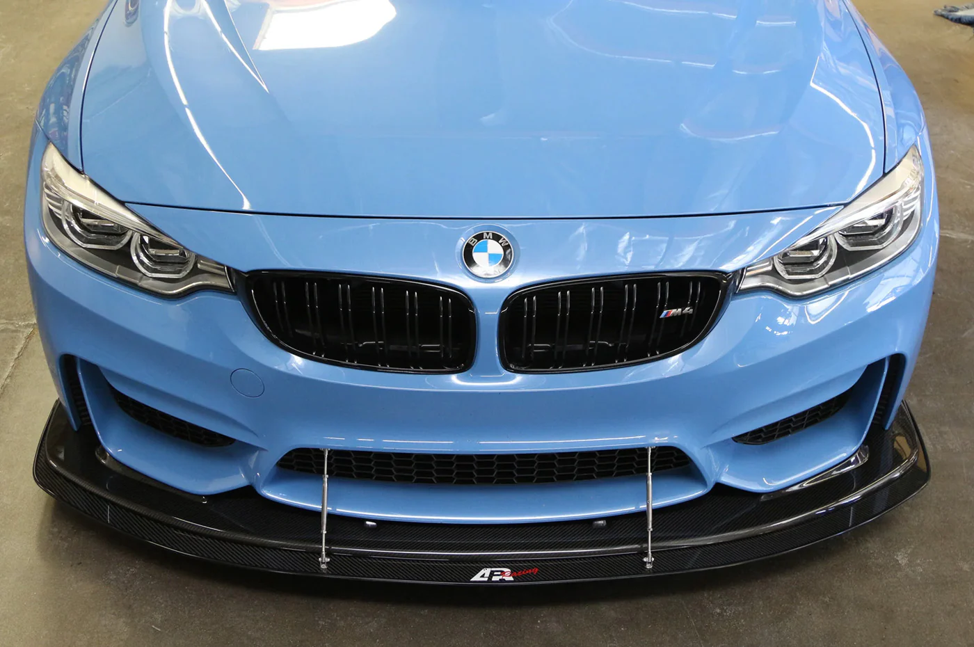 APR Carbon Fiber Front Wind Splitter with Rods for F80 M3 / F82 M4 - Image 9