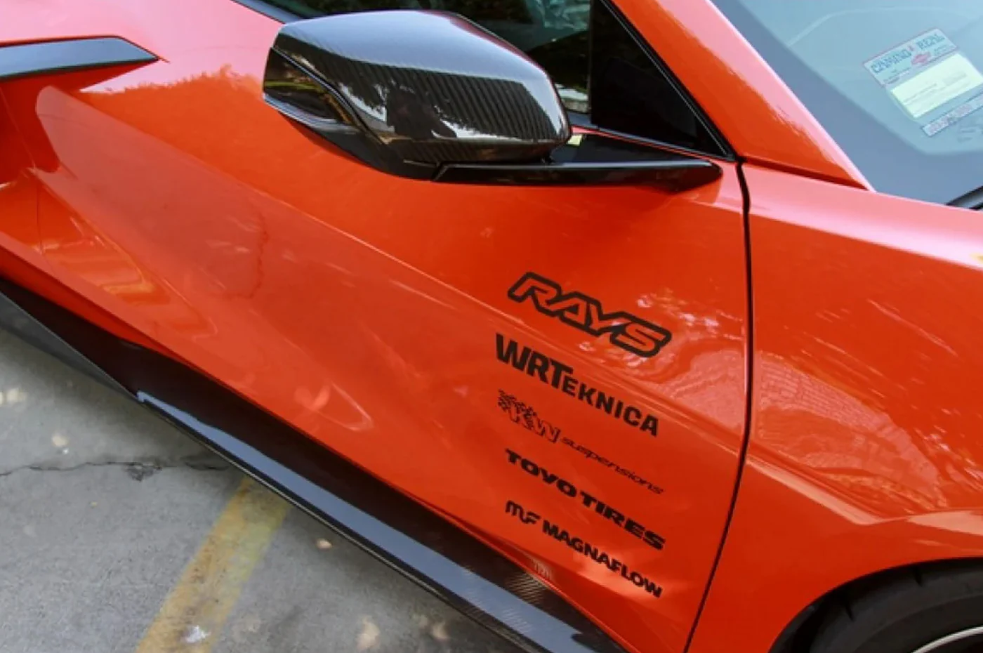 APR Carbon Mirror Cover for 2020+ Chevrolet Corvette C8 (CBM-VETTC8) - Image 2