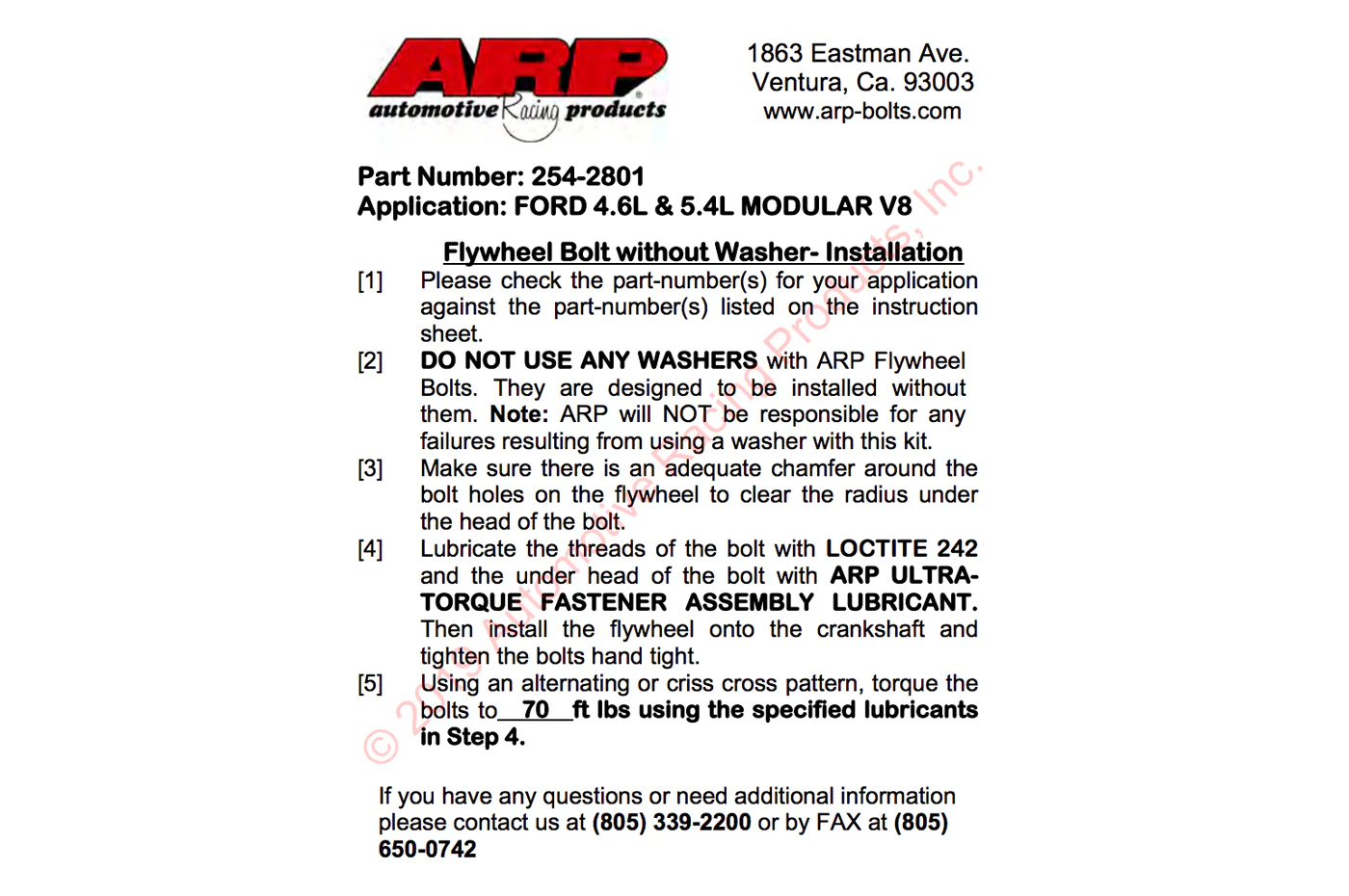 ARP Flywheel Bolts for Subaru WRX STi BRZ 350Z 370Z (254-2801) - Image 3