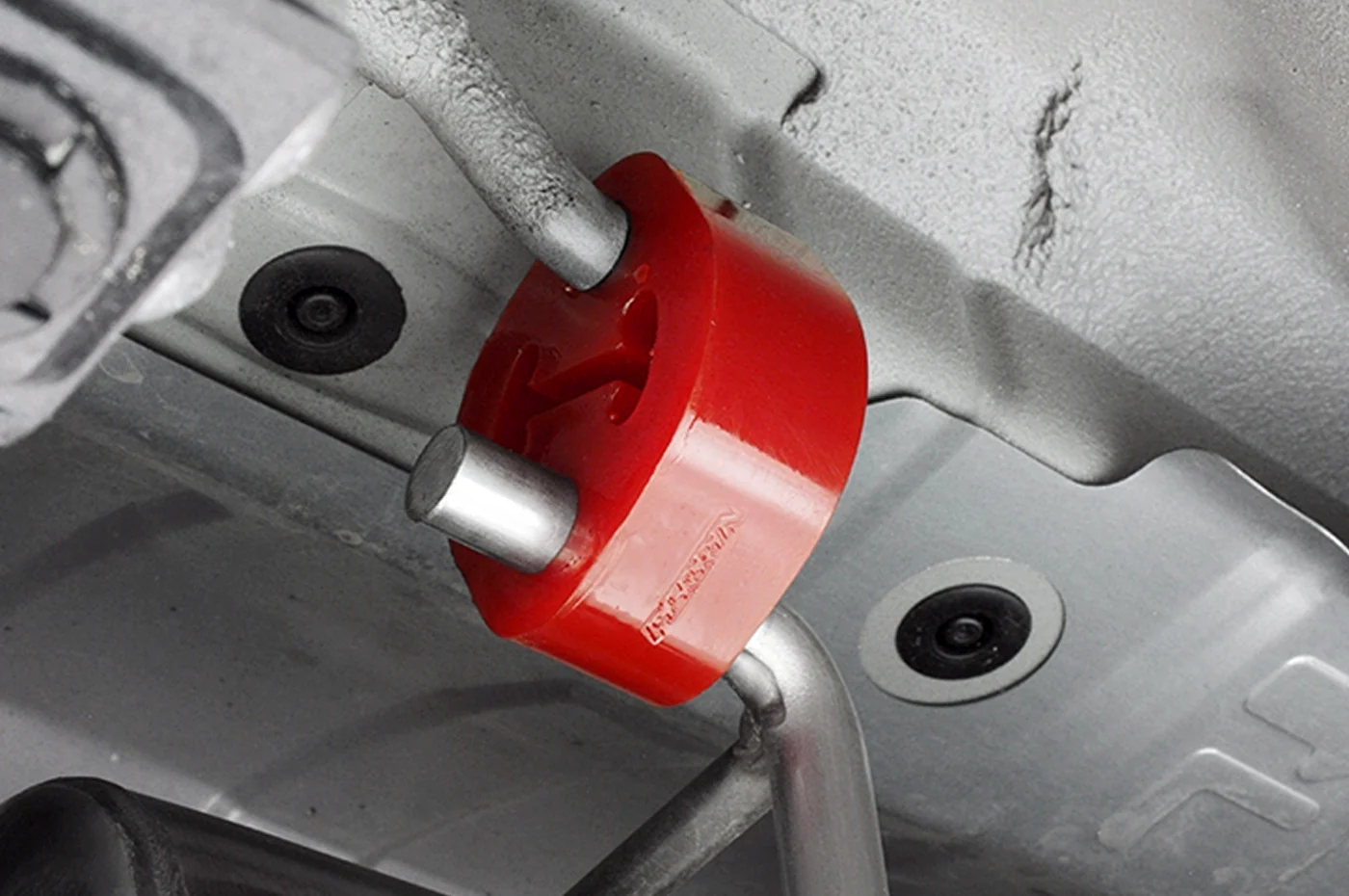 Perrin Red 15mm Exhaust Hanger for 02-07 WRX/STi (ASM-EXT-105) - Image 2