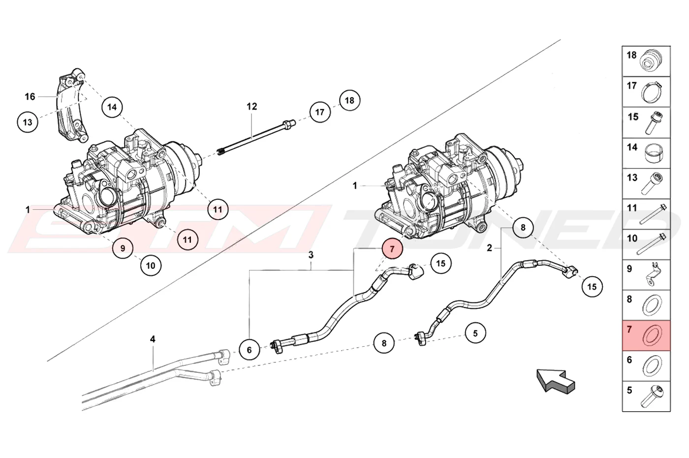 Audi OEM A/C Line Oring 23mm for R8 Huracan (8E0260749C) - Image 2