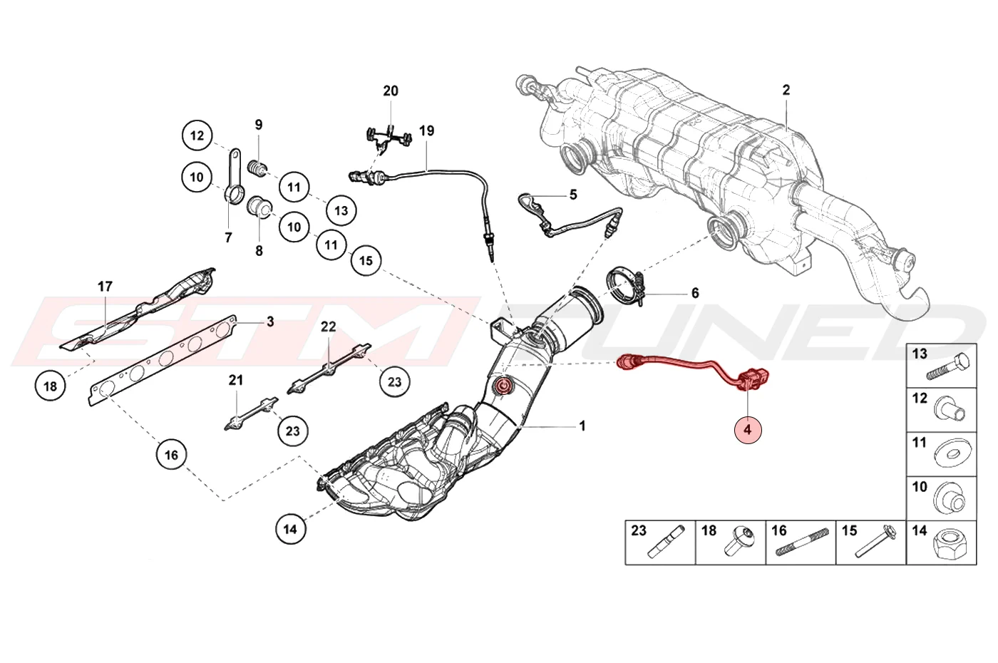 Audi OEM Front O2 Sensor for 17+R8 / Huracan - Image 2