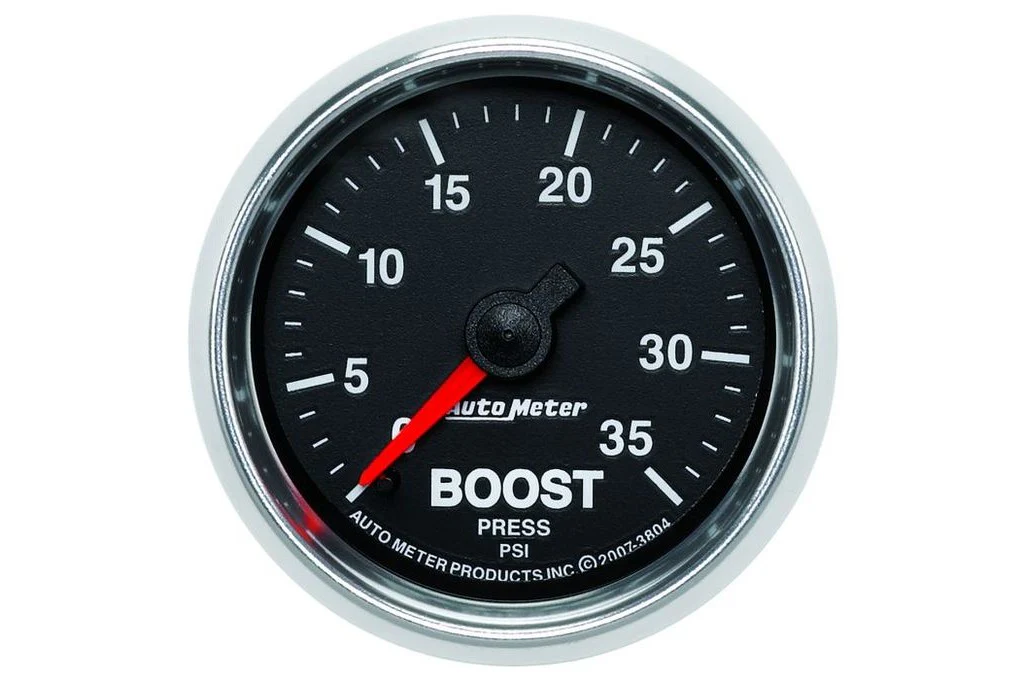 AutoMeter 52mm GS Boost Gauge, 0-35 PSI, Mechanical (3804)