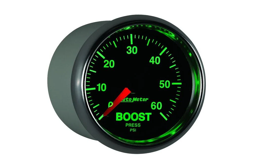 AutoMeter 52mm GS Boost Gauge, 0-60 PSI, Mechanical (3805) - Image 2
