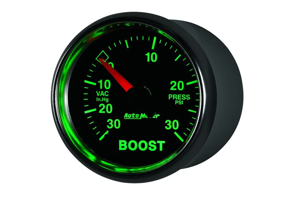 AutoMeter 52mm GS Boost/Vacuum Gauge, 30 in HG/30 PSI Stepper Motor (3859) - Image 3