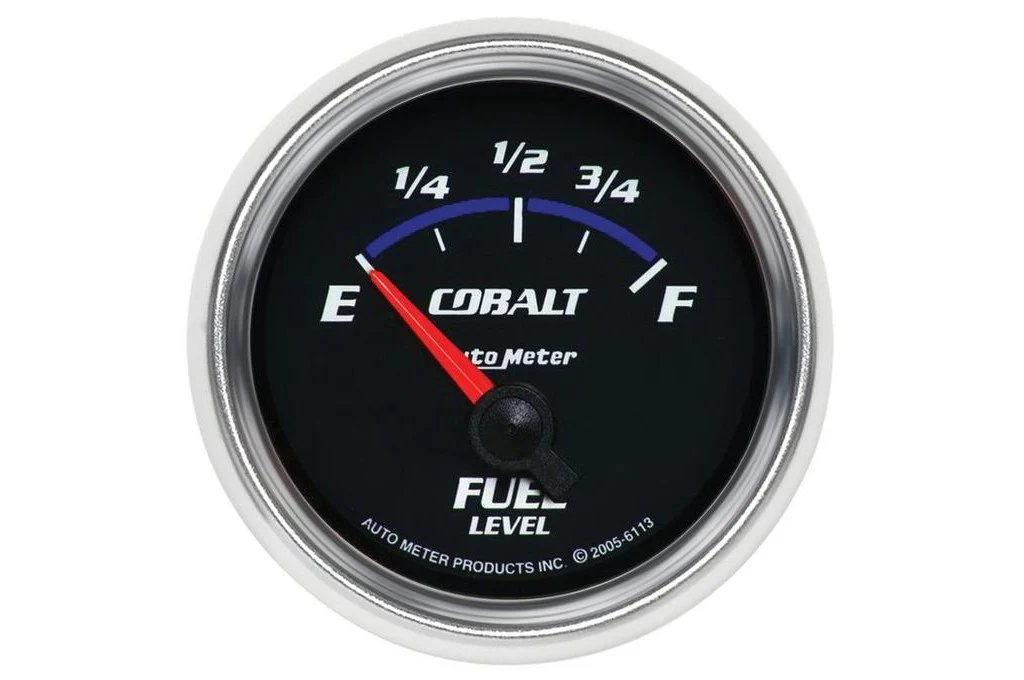 AutoMeter 52mm Cobalt Fuel Level Gauge, 0-90 Ω, Air-Core, GM, SSE (6113)