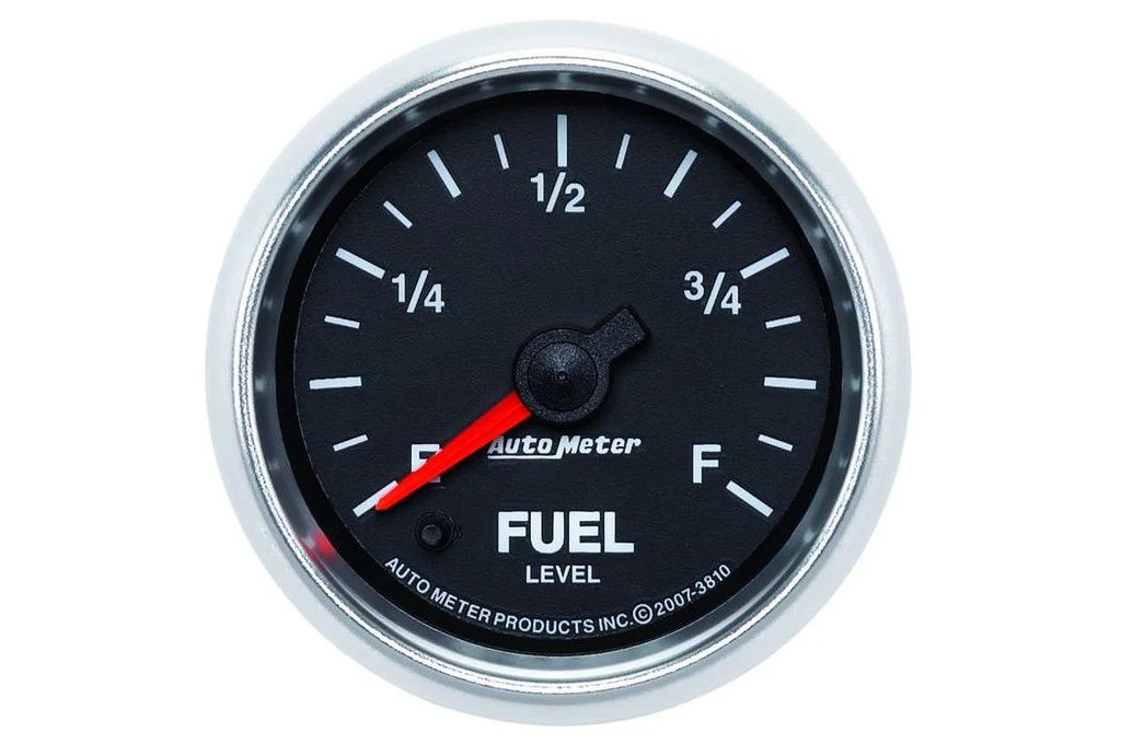 AutoMeter 52mm GS Fuel Level Gauge, Programmable 0-280 Ω, Stepper Motor (3810)