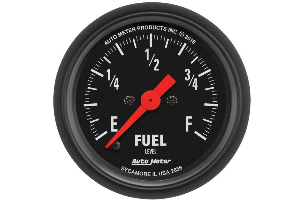 AutoMeter 52mm Z-Series Fuel Level Gauge, Programmable 0-280 Ω, Stepper Motor (2656)