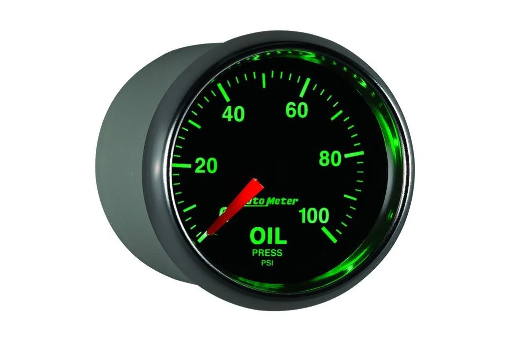 AutoMeter 52mm GS Oil Pressure Gauge, 0-100 PSI, Mechanical Gauge (3821) - Image 2